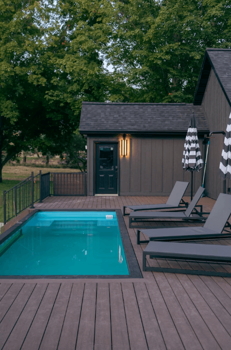 Inbouwzwembad Vlaams-Brabant met pool house in Boortmeerbeek